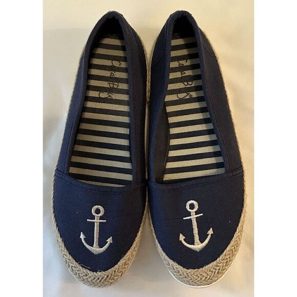 Coral Bay Maria Anchor Casual Flats Ladies Size 7.5M - Picture 1 of 8